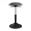 LOGILINK Height Adjustable Wobble Stool EO0022 - Active Sitting Ergonomic Stool with Gas Lift, 360° Swivel, Black