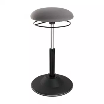 LOGILINK Height Adjustable Wobble Stool EO0022 - Active Sitting Ergonomic Stool with Gas Lift, 360° Swivel, Black