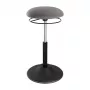 LOGILINK Height Adjustable Wobble Stool EO0022 - Active Sitting Ergonomic Stool with Gas Lift, 360° Swivel, Black