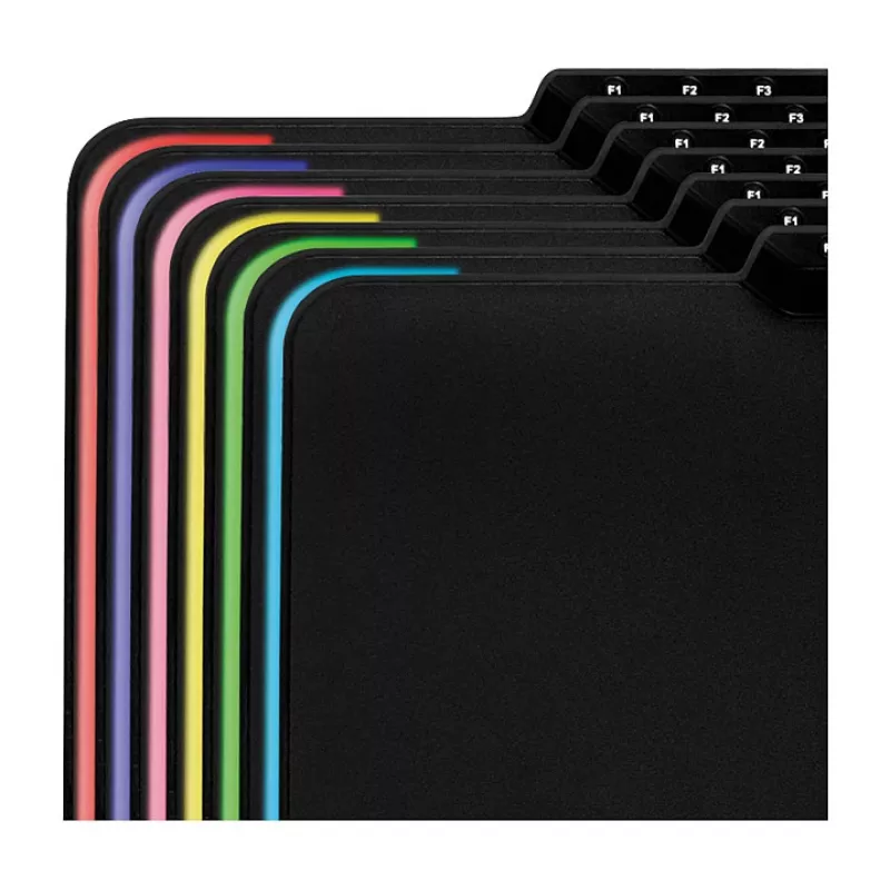 LogiLink ID0155 RGB Gaming Mouse Pad – Silicone Surface, Anti-Slip Rubber Base, USB-A Powered, 36x26cm, Black
