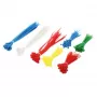 LogiLink KAB0017 Cable Tie Set - 300-Piece Assorted (White, Blue, Yellow, Red, Green)