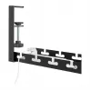 LOGILINK KAB0094 Under-Desk Cable Tray Organizer, Clamp-On, Extendable, Metal, Black