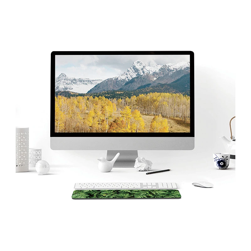LogiLink Keyboard Wrist Pad, long - Ergonomic Memory Foam Wrist Rest for Full-Size Keyboards, Non-Slip Base, Black