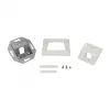 LogiLink Keystone Faceplate 45° for 1 Module, Pure White