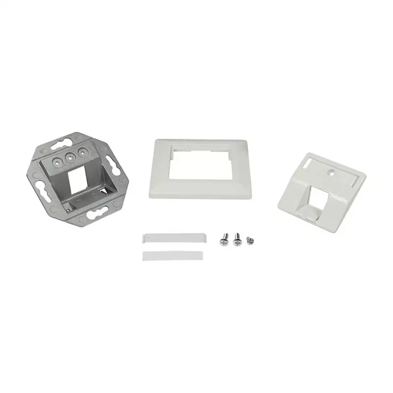 LogiLink Keystone Faceplate 45° for 1 Module, Pure White