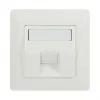 LogiLink Keystone Faceplate 45° for 1 Module, Pure White