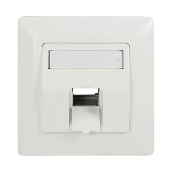 LogiLink Keystone Faceplate 45° for 1 Module, Pure White