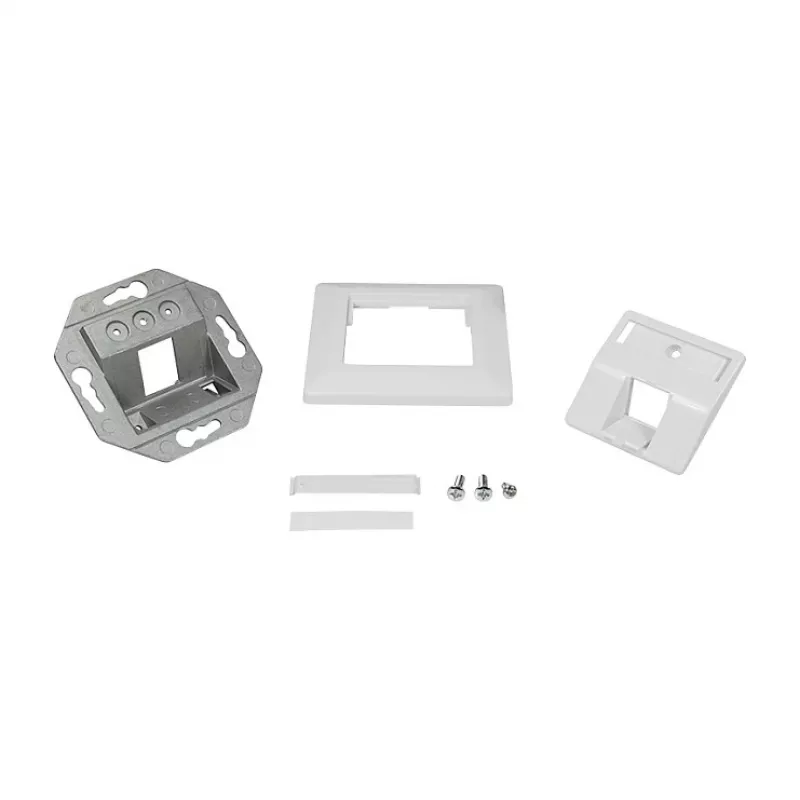 LogiLink Keystone Faceplate 45° for 1 Module, Signal White