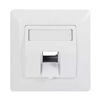 LogiLink Keystone Faceplate 45° for 1 Module, Signal White