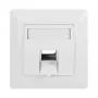 LogiLink Keystone Faceplate 45° for 1 Module, Signal White