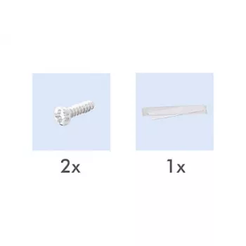LogiLink Keystone Faceplate for 2 Modules, Projecting, UP/50, Pure White
