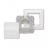 LogiLink Keystone Faceplate for 2 Modules, Projecting, UP/50, Pure White