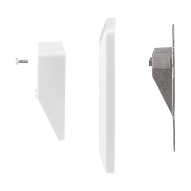 LogiLink Keystone Faceplate for 2 Modules, Projecting, UP/50, Pure White