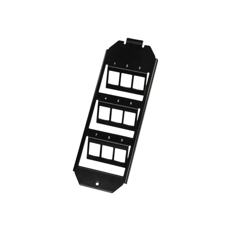 Logilink Keystone Floor Box Insert for 3 x 3 Keystone Modules, Black