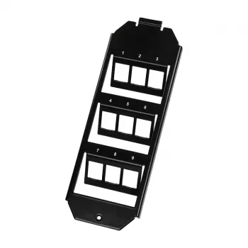 Logilink Keystone Floor Box Insert for 3 x 3 Keystone Modules, Black
