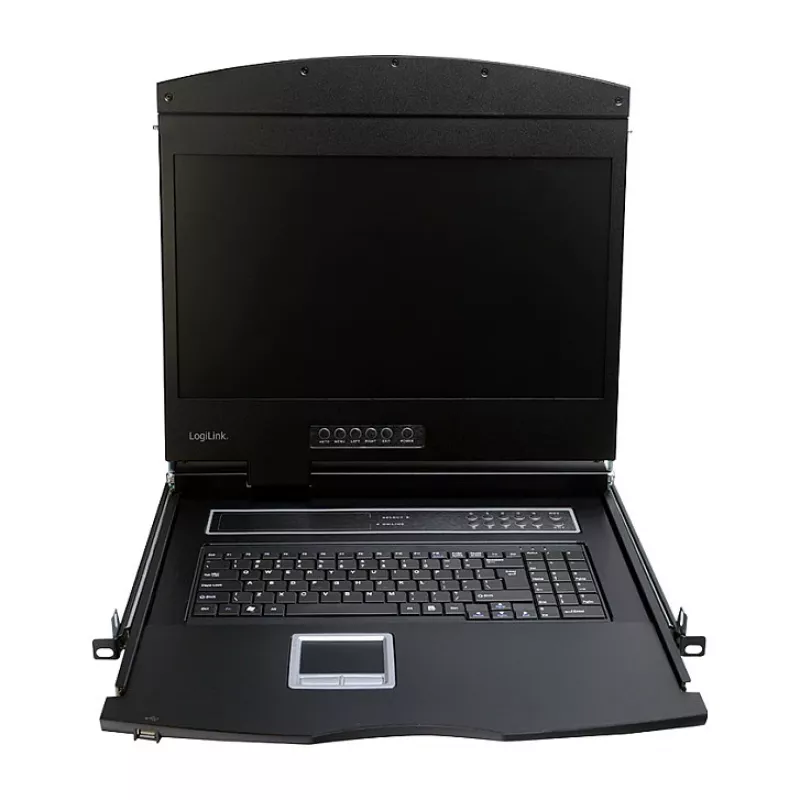 LOGILINK LC902GE KVM Console with 19 inch LCD Screen, VGA, German Keyboard Layout