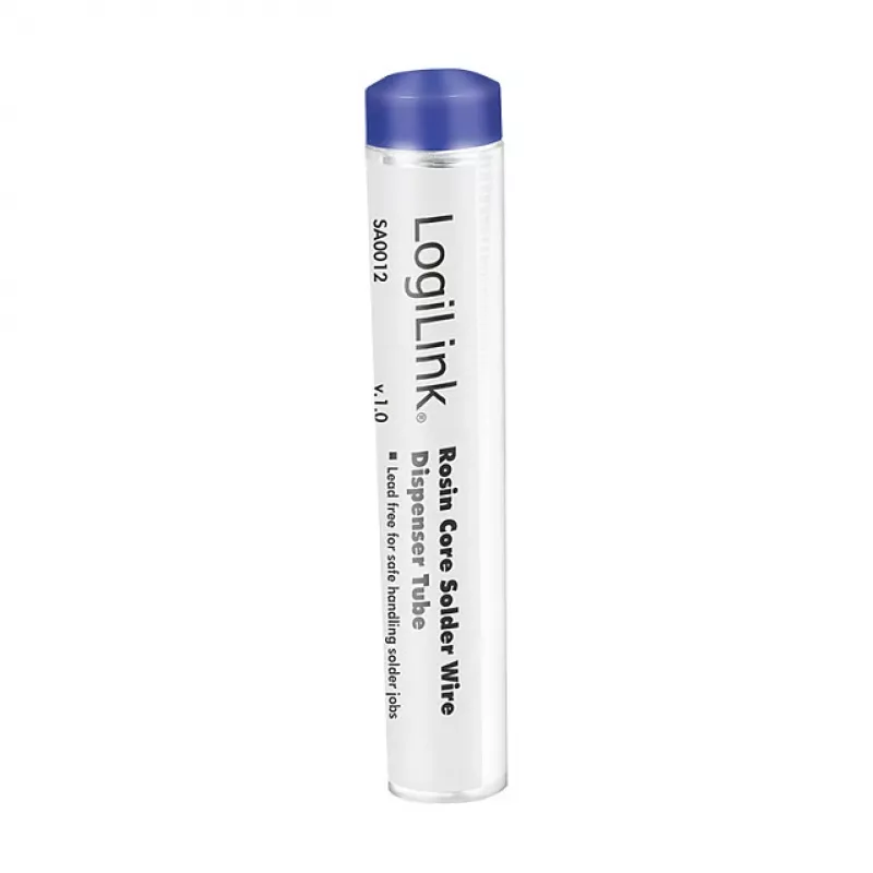 LogiLink Lead-Free Silver-Bearing Solder Wire Sn99.3Cu0.7, 1 mm, 12.5 g Dispenser Box