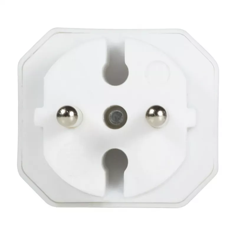 LogiLink LPS218 Euro Plug Adapter with 2 Sockets, White