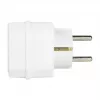 LogiLink LPS221 Schuko to 2x Euro + 1x Safety Socket Adapter, White, 16 A, 250 V, 3680 W, Child Protection