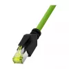 LOGILINK M12 CAT6A Industrial Patch Cable, PUR, M12 X-coded to RJ45, 3 m