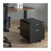LOGILINK Mobile File Cabinet, 2-Drawer with Lock, Black