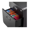 LOGILINK Mobile File Cabinet, 2-Drawer with Lock, Black