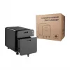 LOGILINK Mobile File Cabinet, 2-Drawer with Lock, Black