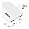 Logilink Mobile Power Bank, LiPo, 10000 mAh, USB-C in/out, White