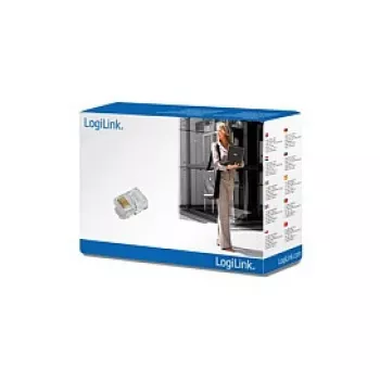 LogiLink Modular Plug for Flat Cables, RJ12 6P6C (MP0019)