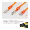 LogiLink Modular Plug RJ45 Cat.6A STP Pass Through, 10-Pack