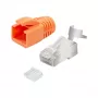 LogiLink Modular Plug RJ45 Cat.6A STP Pass Through, 10-Pack