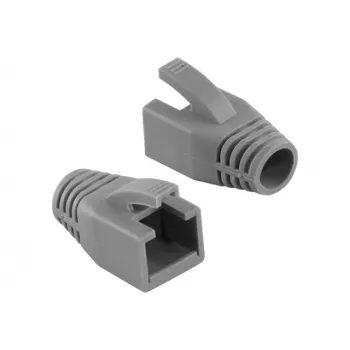 LogiLink MP0035 RJ45 Strain Relief Boots, Grey, 50-Pack