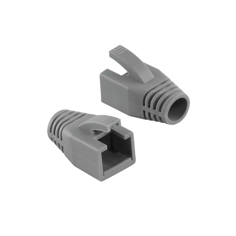 LogiLink MP0035 RJ45 Strain Relief Boots, Grey, 50-Pack