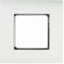 LogiLink NF0002 Flush-Mounted Wall Box 80x80 mm with 45x45 mm Cutout, Pure White, French System
