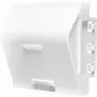 LogiLink NF0011 Flush-Mount Wall Outlet Box for 1 Keystone Module, 45 x 45 mm, French System, White