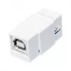 LogiLink NK0017 Keystone Module USB 2.0 Type-A Female to Type-B Female, White