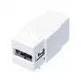 LogiLink NK0017 Keystone Module USB 2.0 Type-A Female to Type-B Female, White