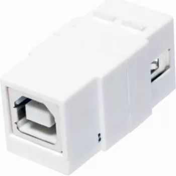 LogiLink NK0017 USB 2.0 A Female to B Female Flat White Adapter