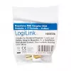 LogiLink NK0026 Keystone RCA Female to F Female Coupler Module, Yellow