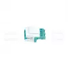 LogiLink NK0031 Keystone LC-Duplex Multimode OM3/OM4 Fibre Optic Coupler, Aqua