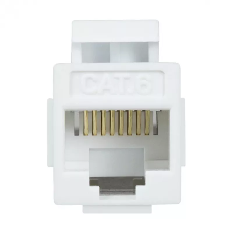 LogiLink NK4012W Cat.6 UTP Keystone Coupler, 2x RJ45, White