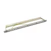 LogiLink NK4039 Keystone Patch Panel, 24 Ports, 0.5U, Shielded, Grey - 19 inch Rack Mount