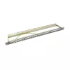 LogiLink NK4039 Keystone Patch Panel, 24 Ports, 0.5U, Shielded, Grey - 19 inch Rack Mount