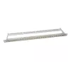 LogiLink NK4039 Keystone Patch Panel, 24 Ports, 0.5U, Shielded, Grey - 19 inch Rack Mount