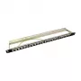 LogiLink NK4040 24-Port Shielded Keystone Patch Panel, 0.5U, Black