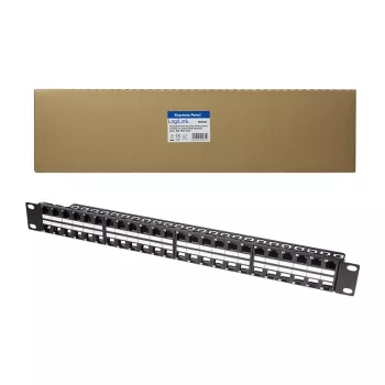 LogiLink NK4045 Keystone Patch Panel 1U 48 Ports Unshielded Black