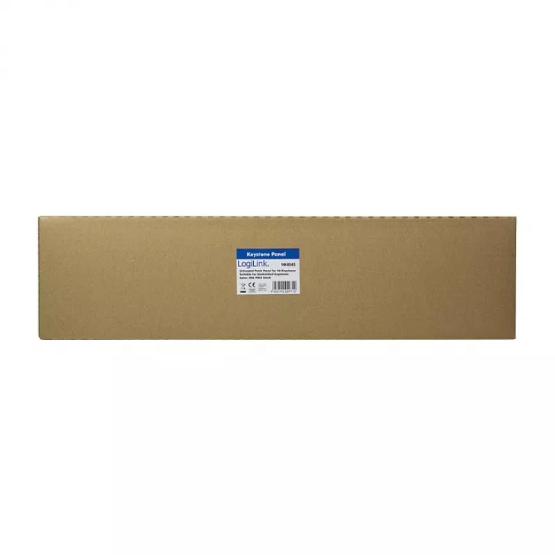 LogiLink NK4045 Keystone Patch Panel 1U 48 Ports Unshielded Black