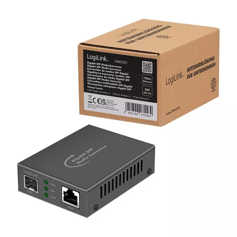 Logilink NMC001 Gigabit Media Converter RJ45 to SFP