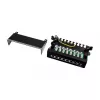 LogiLink NP0017B Patch Panel – 8 Port Cat6 STP, Wall/Under-Table Mountable, Black