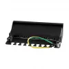 LogiLink NP0017B Patch Panel – 8 Port Cat6 STP, Wall/Under-Table Mountable, Black